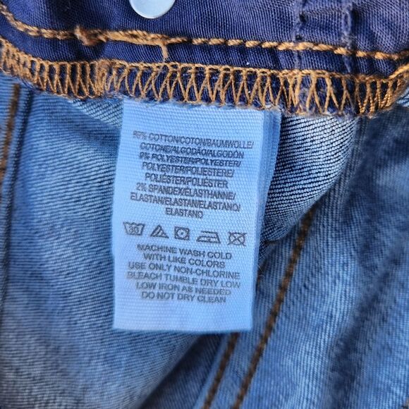 Free People Women Pants Busted Distressed High Rise Skinny Blue Jeans Size 28 - Picture 14 of 16